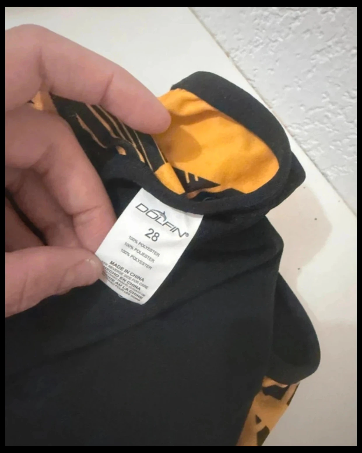 Dolfin Reliance 1-piece swimsuit – Black & Orange – Size 28 (XS) – photo 6
